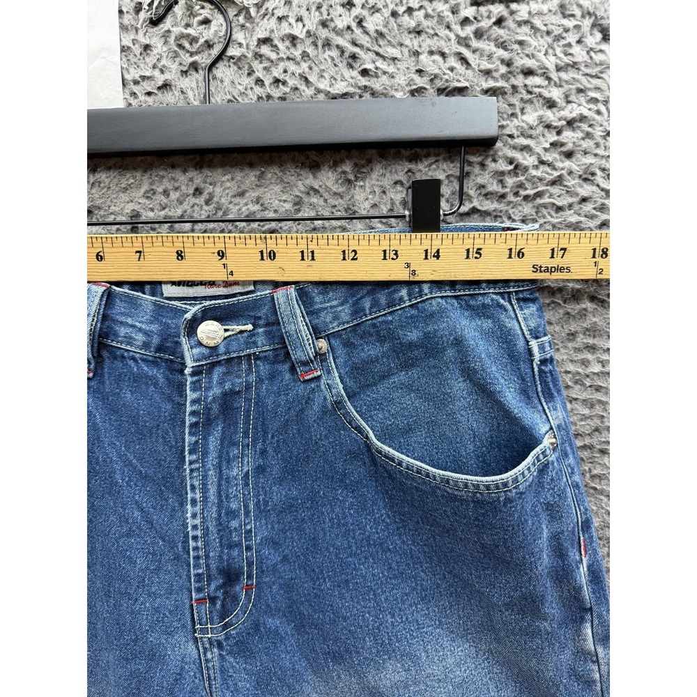 Vintage Y2k Mecca Relaxed Fit Straight Denim Jeans Blue Medium Wash Mens Size 34 - Picture 11 of 16